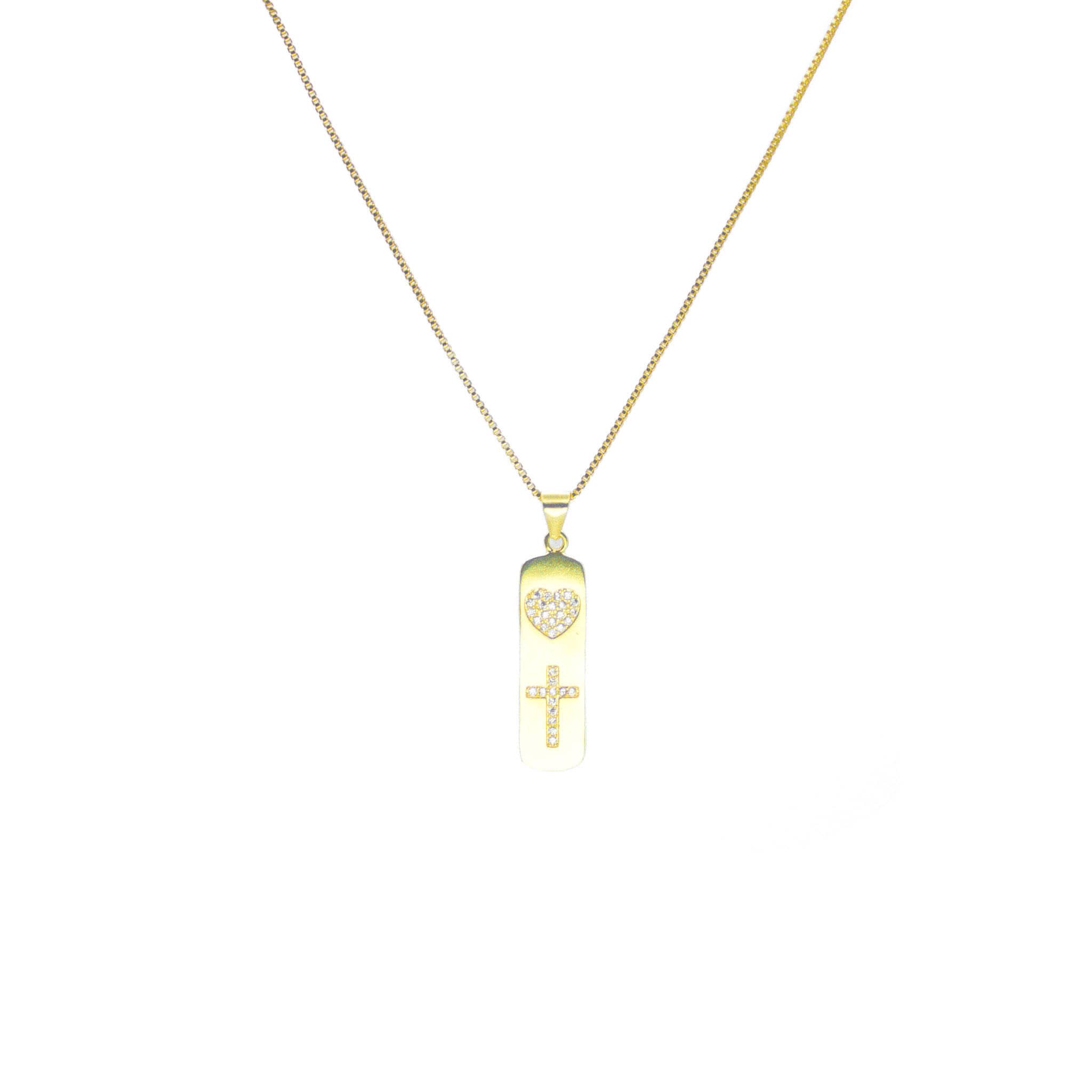 Collar Amar y Creer Baño en Oro